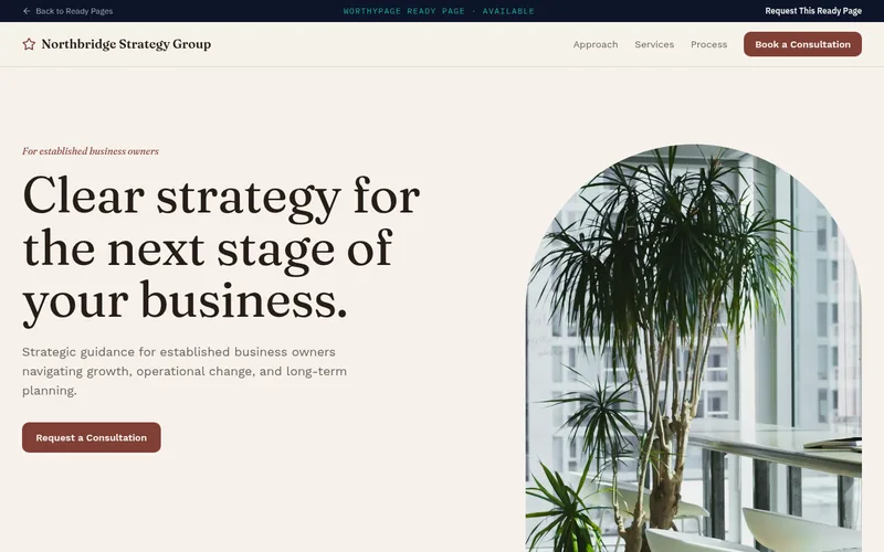 Preview of the The Authority Page Ready Page design